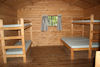 Our cabins can sleep up to 5 people
