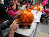 Halloween weekend pumpkin carving